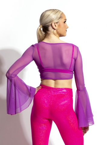 Mesh Bell Sleeve Overlay